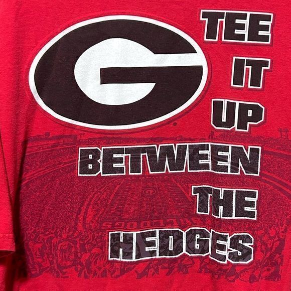 Nike Men's 2008 UGA Georgia Football Graphic Print T-Shirt Red‎ Size XXL - Picture 3 of 5